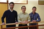 Ben Bestor, SIS/MA '14, Professor Guy Ziv and Daniel Brainich, SIS/MA '14, the staff of the Israel National Security Project.